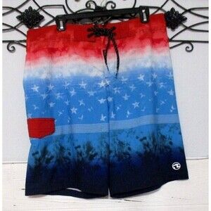 Ocean Current Board Shorts Size 34 Multicolor Side Pocket